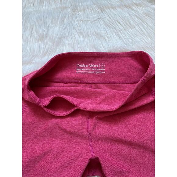 Flamingo Pink Outdoor Voices 7/8 Warmup Leggings - Picture 10 of 13